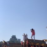 大阪城太陽の広場でやっていただんじり祭り